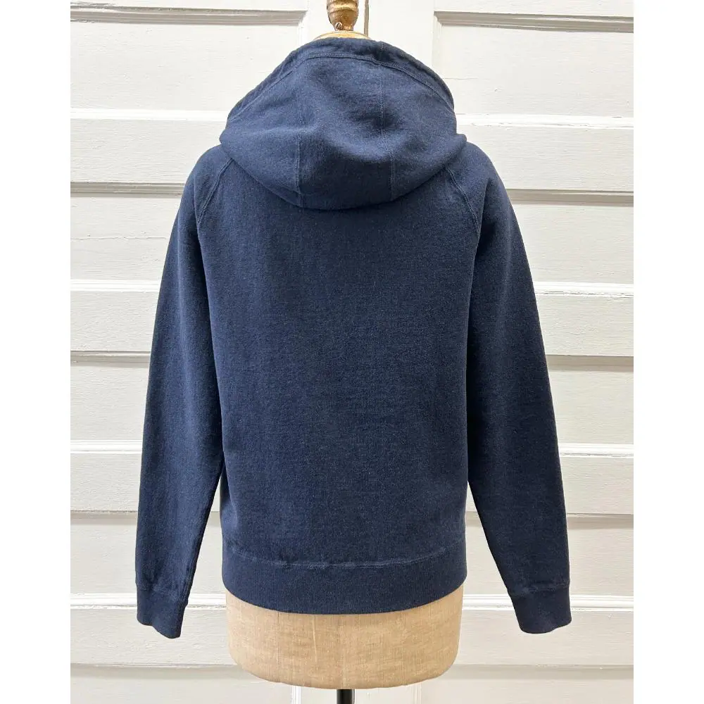 Dior cotton & cashmere navy Oblique lined hoodie