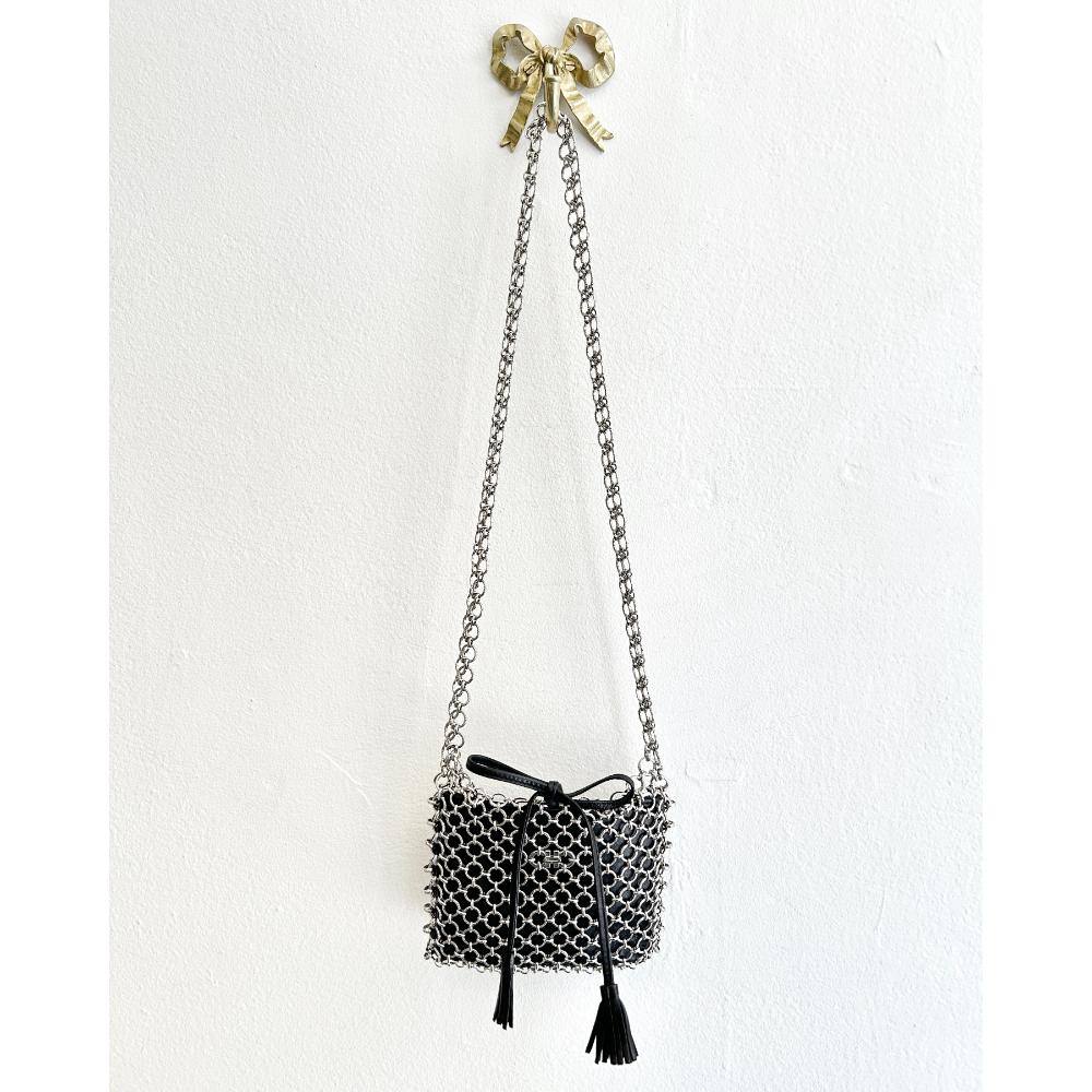 Ferragamo 1990's Gancini chain link purse/belt bag