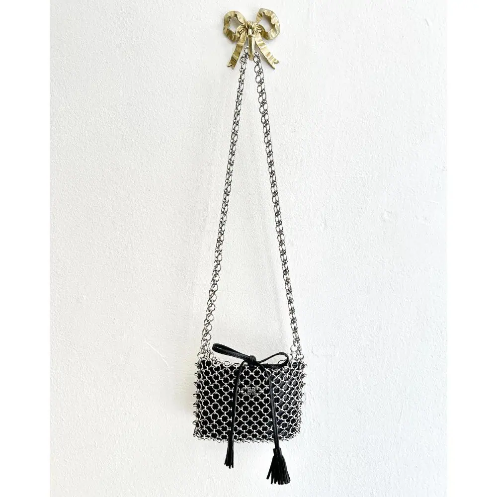 Ferragamo 1990's Gancini chain link purse/belt bag