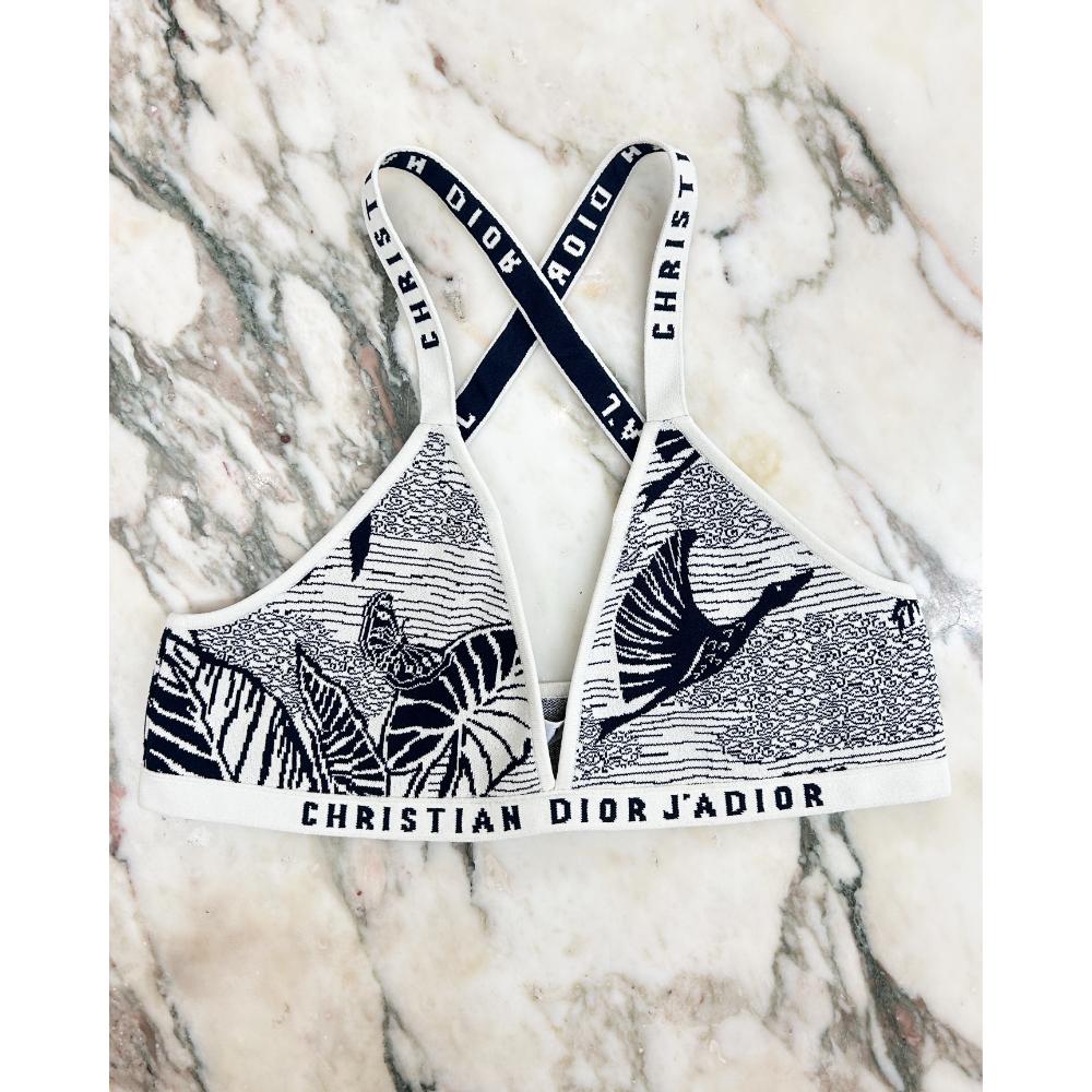 Dior J'Adior cream & navy bralette