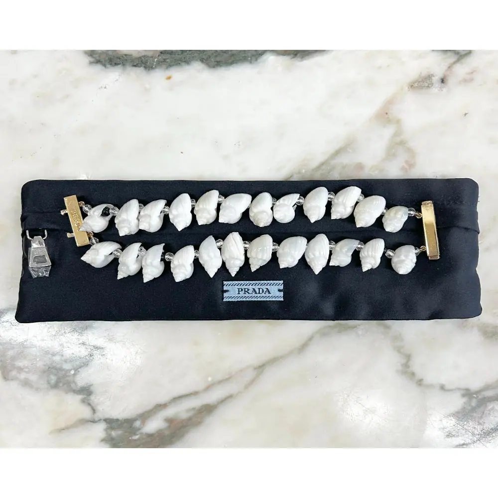 Prada shells and beads bracelet