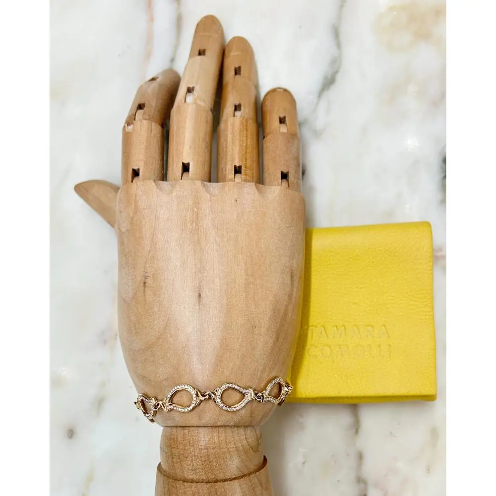 Tamara Comolli Signature bracelet in diamond pavé and 18k gold