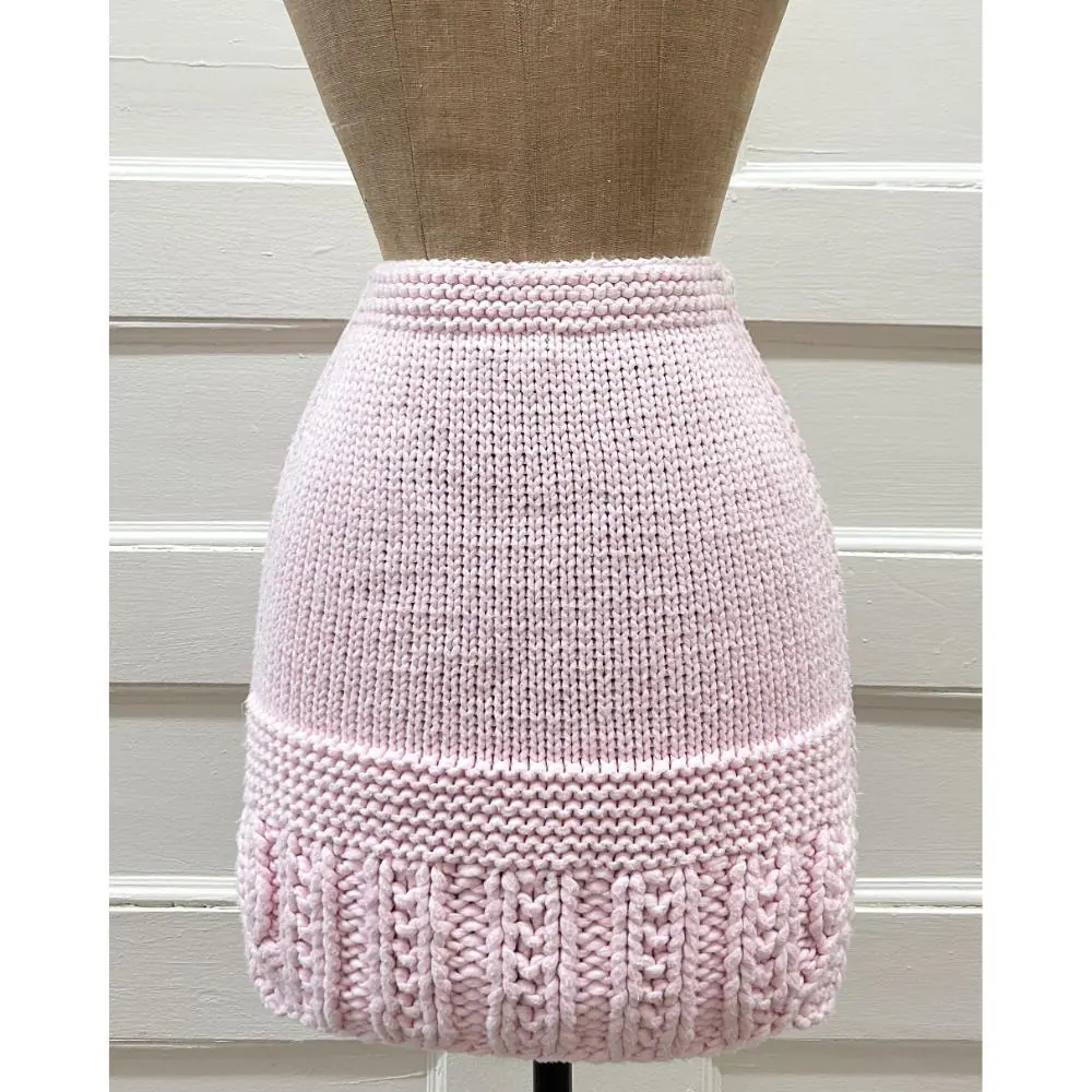 Chanel 2022 light pink knit skirt