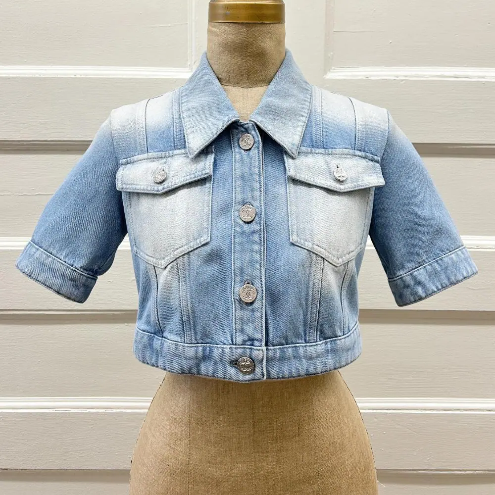 Chanel 2024 Coco Beach light denim jacket