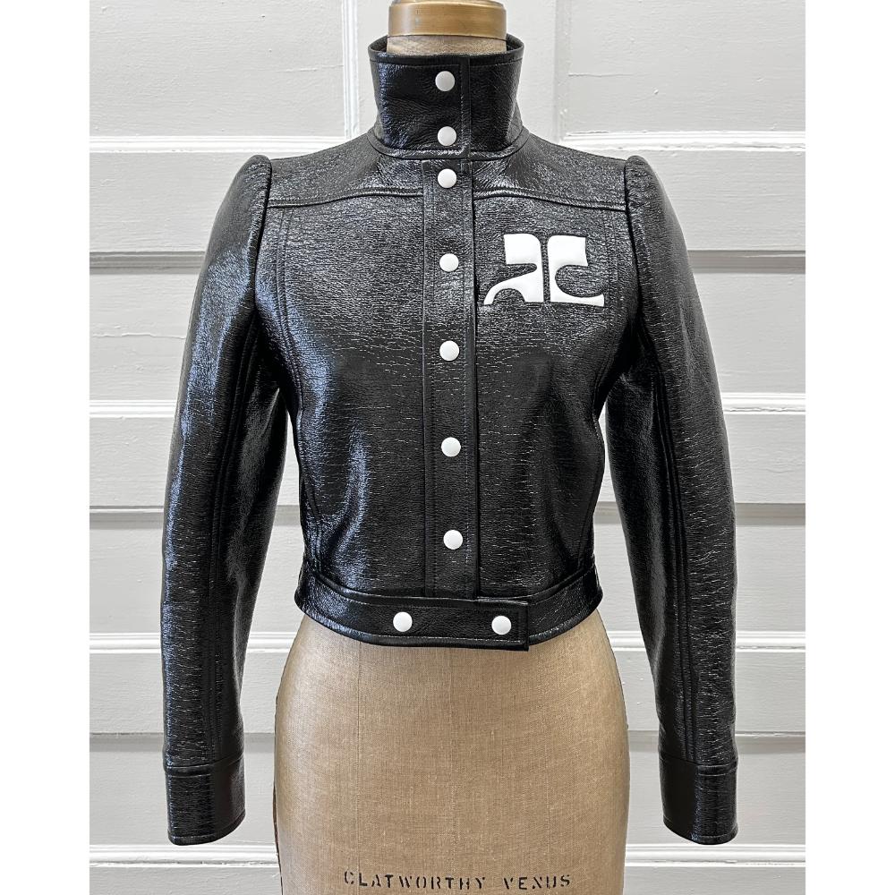 Courrèges black Reedition vinyl jacket