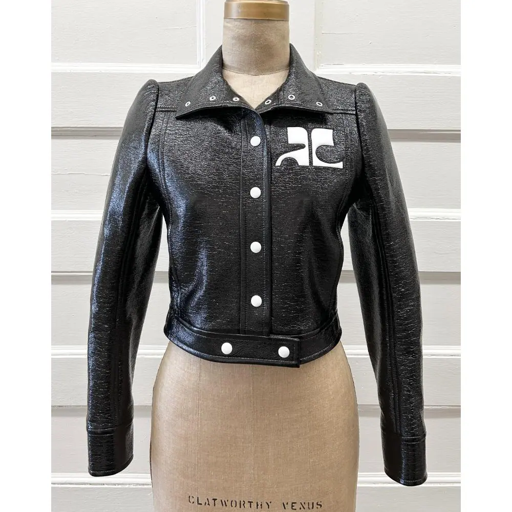 Courrèges black Reedition vinyl jacket