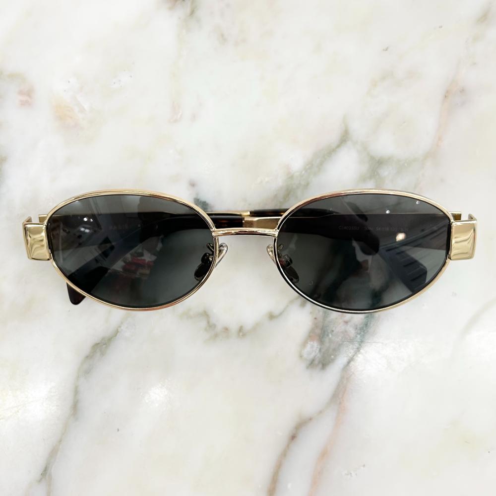 Celine CL40235U Triomphe oval sunglasses