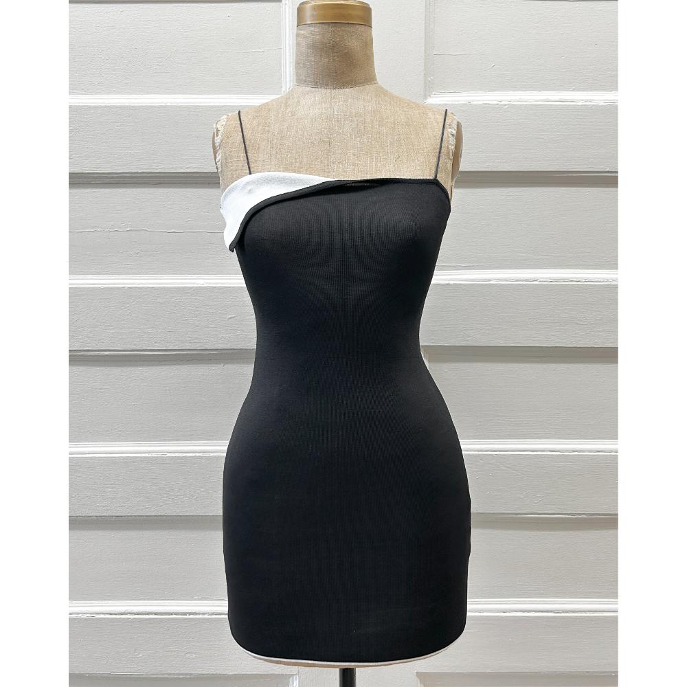 Jacquemus La Limi Robe Aro in black & white