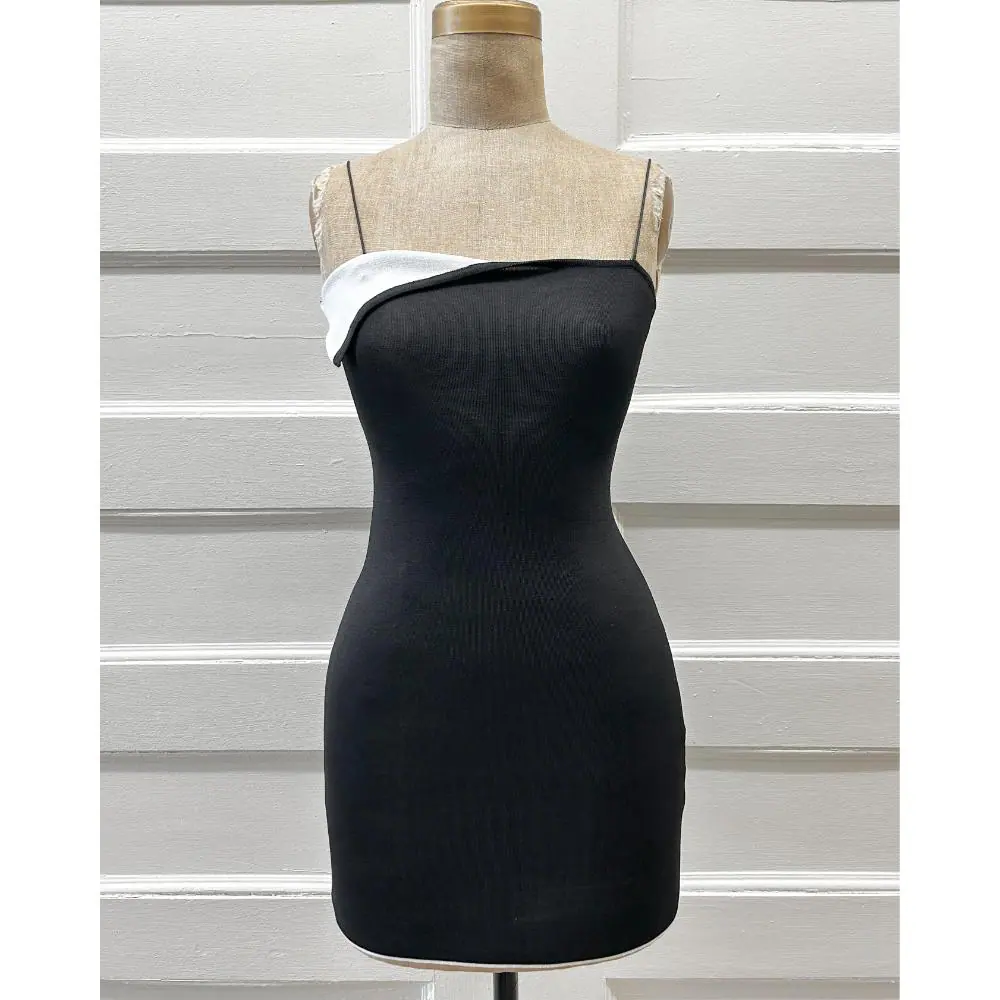 Jacquemus La Limi Robe Aro in black & white
