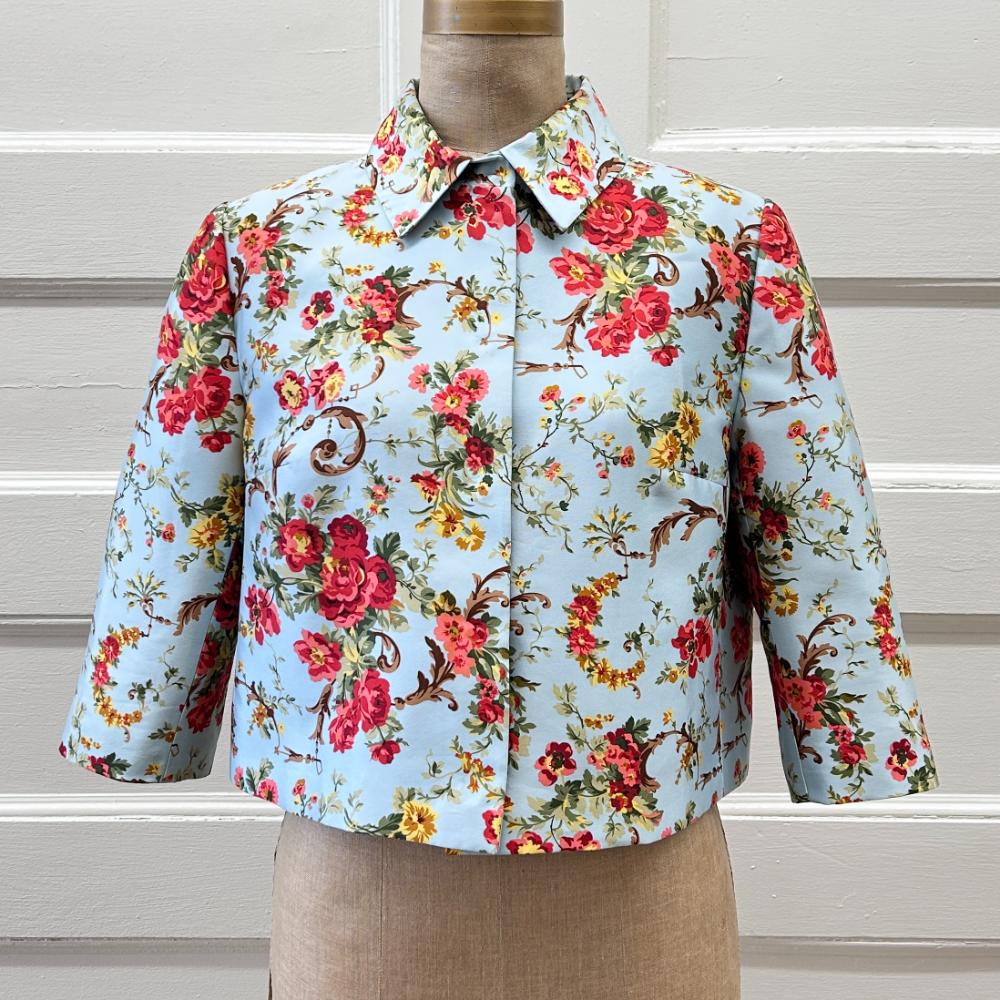 Dolce & Gabbana flower pattern silk jacket