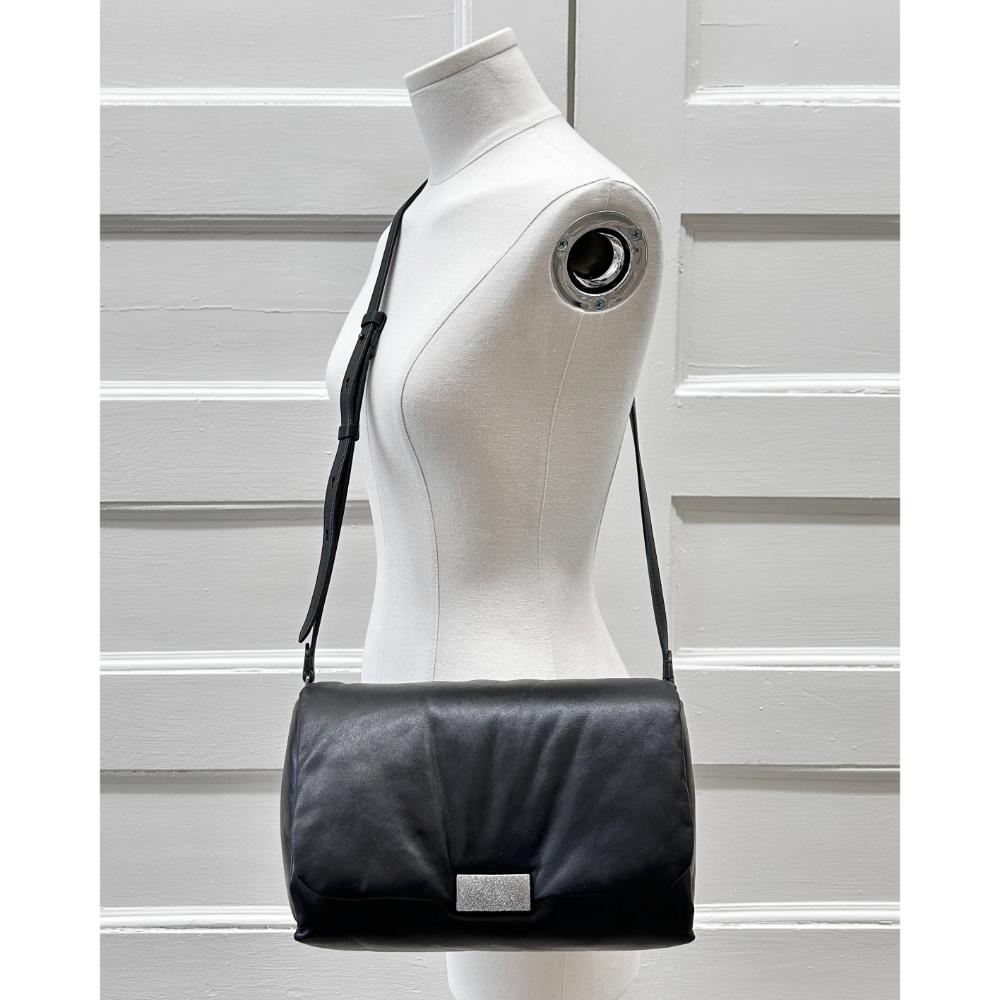 Brunello Cucinelli black padded leather bag