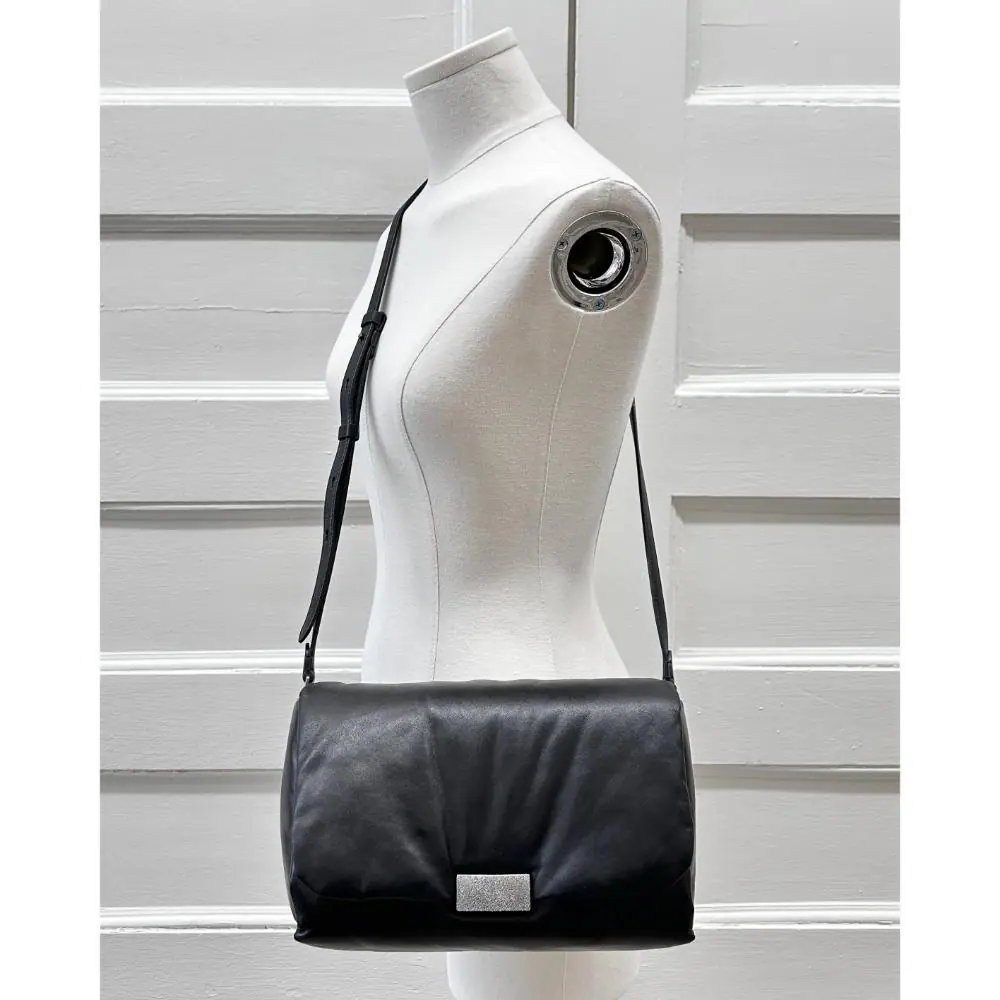 Brunello Cucinelli black padded leather bag