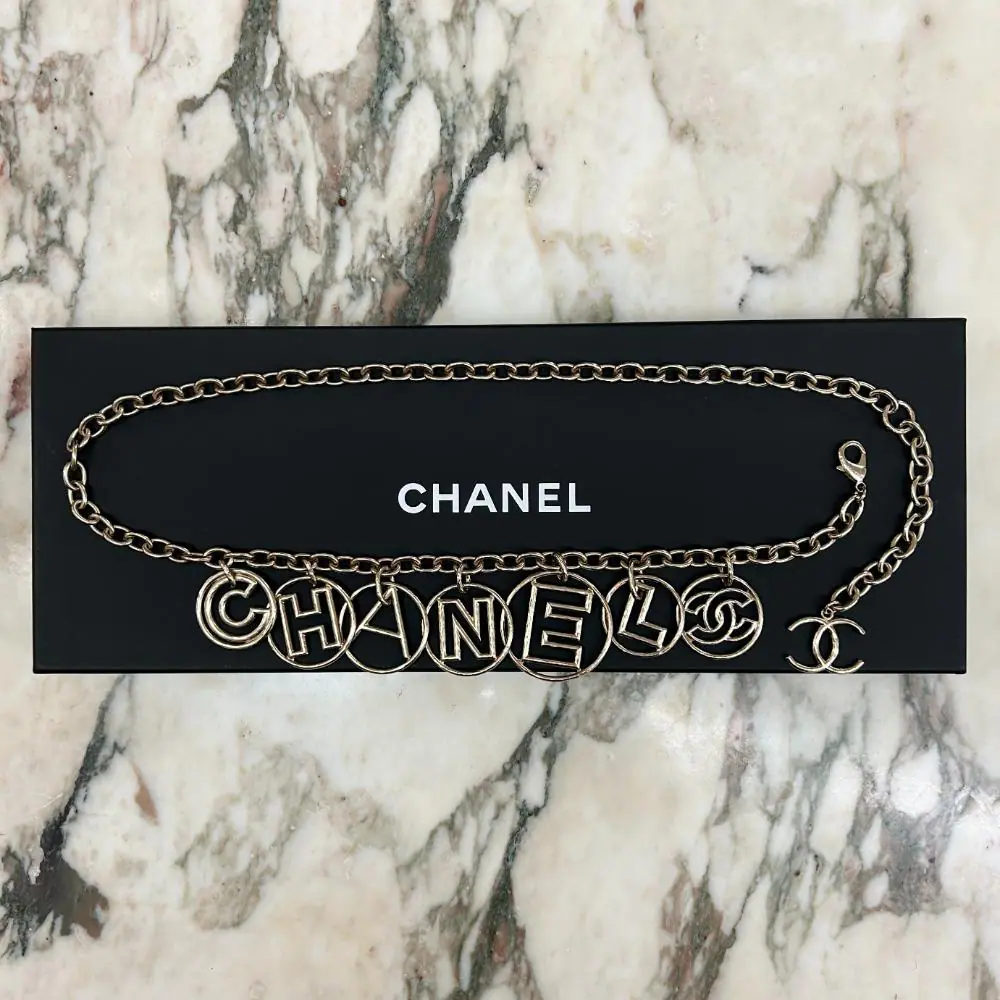 Chanel 2017 gold chain Cuba belt