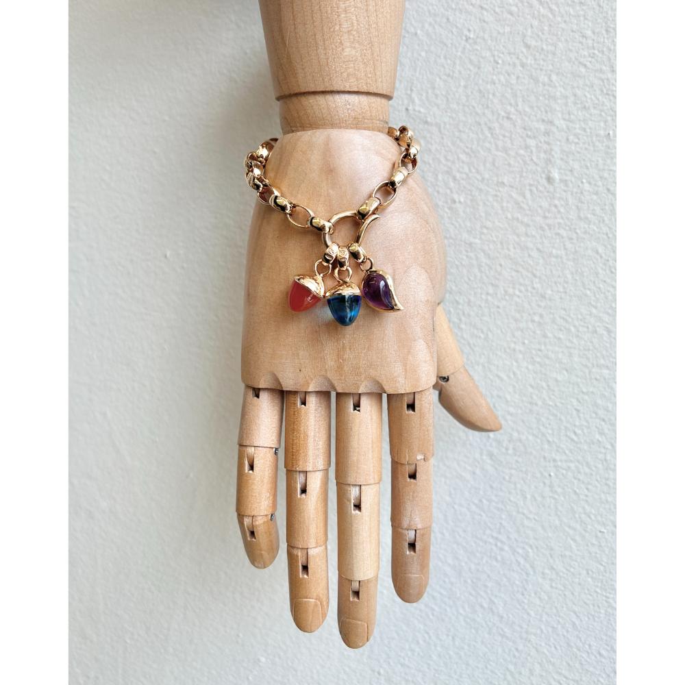 Tamara Comolli Signature 18K rose gold bracelet w/ Mikado charms