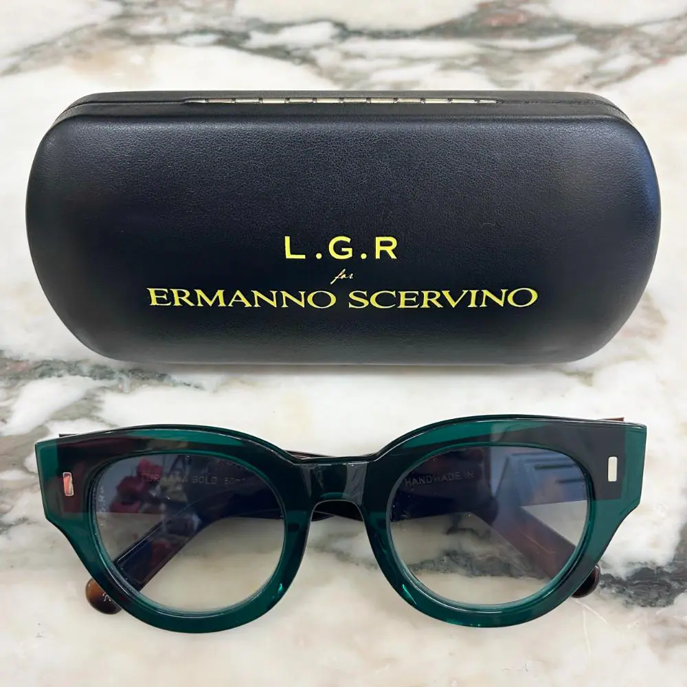 L.G.R Turkam Bold green and tortoise shell sunglasses