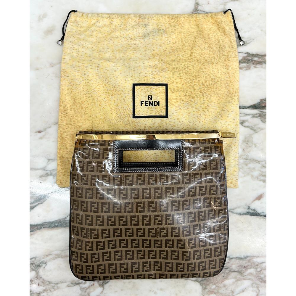 Fendi Zucchino coated canvas handbag