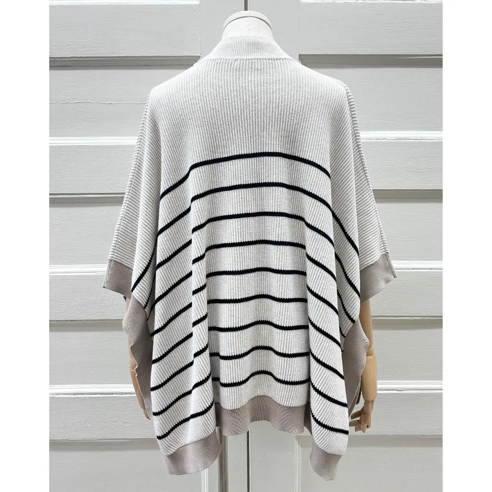 Brunello Cucinelli cotton striped knit sweater ~ Fits most sizes