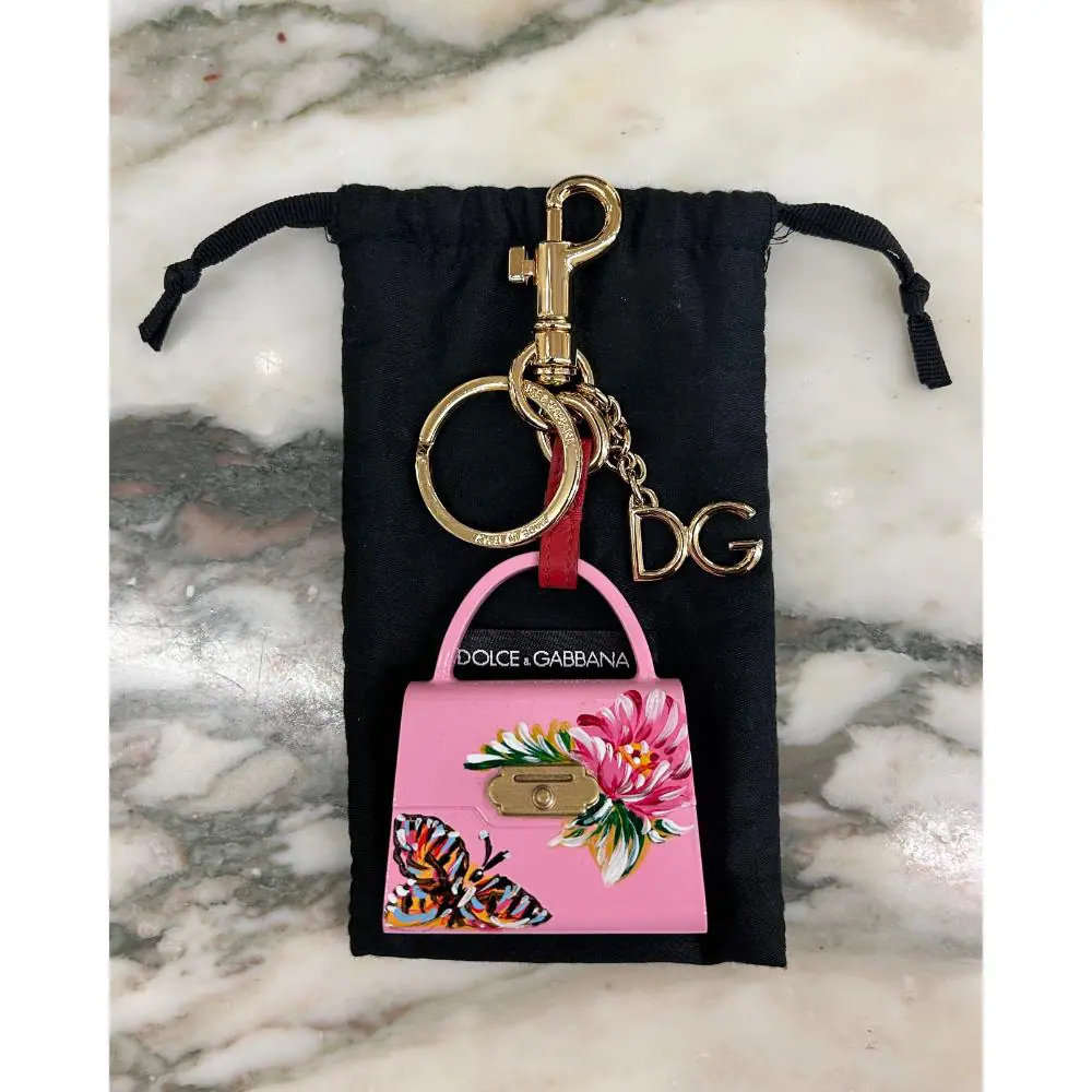 Dolce & Gabbana pink painted Miss Sicily bag charm