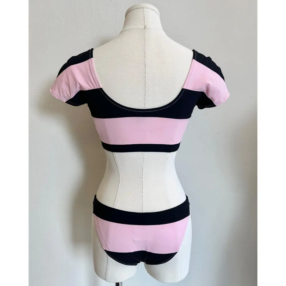 Chanel 2024 Coco Beach black & pink bikini set ~ Size 2/4
