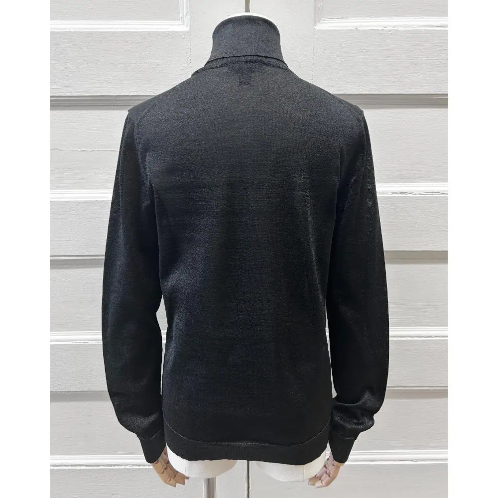 Louis Vuitton black sparkle knit turtle neck ~ Size 6/8