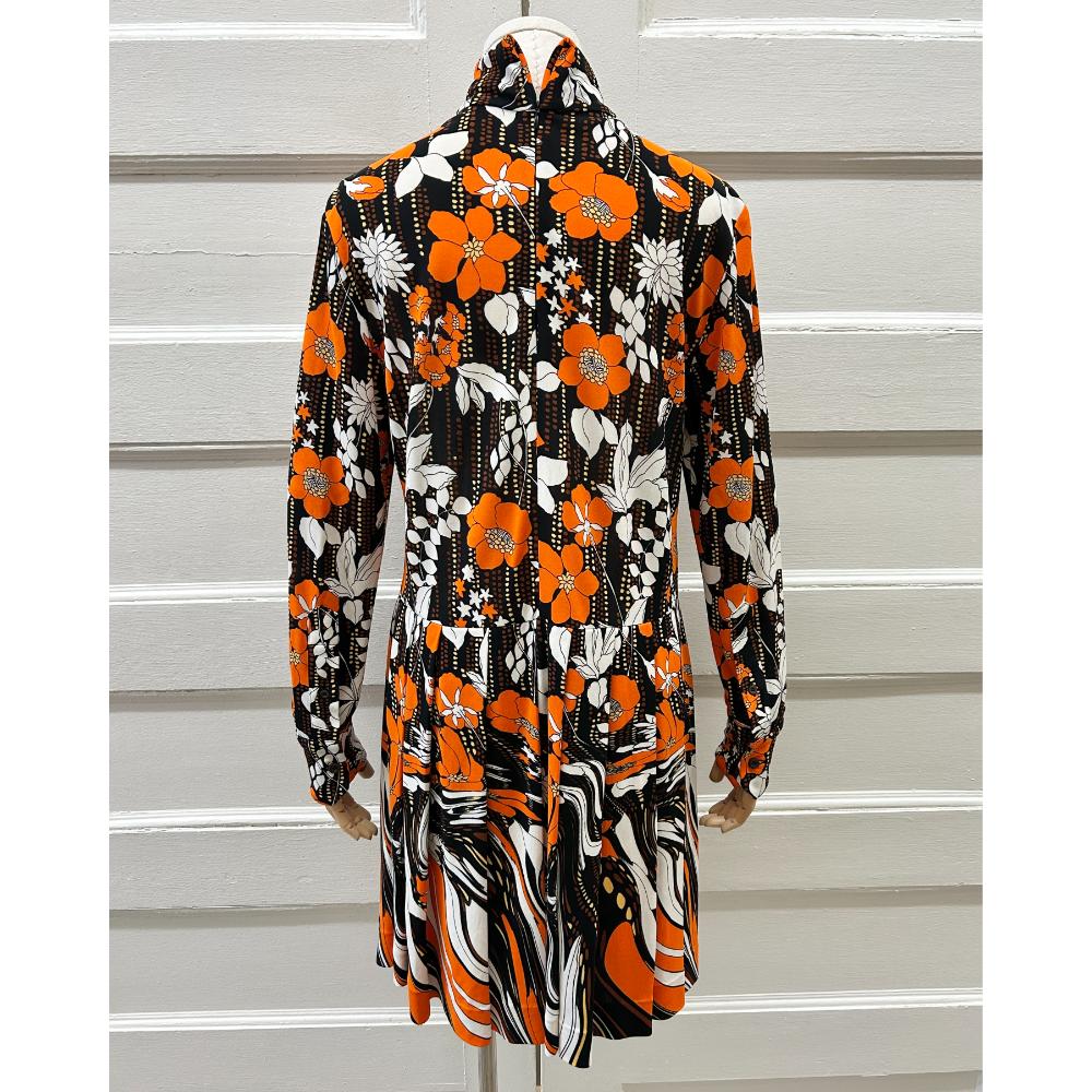 Prada psychedelic floral print dress ~ Size 4/6
