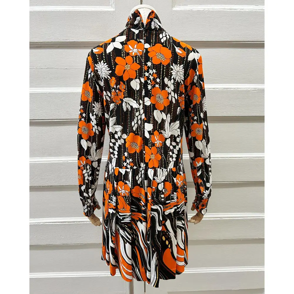 Prada psychedelic floral print dress ~ Size 4/6