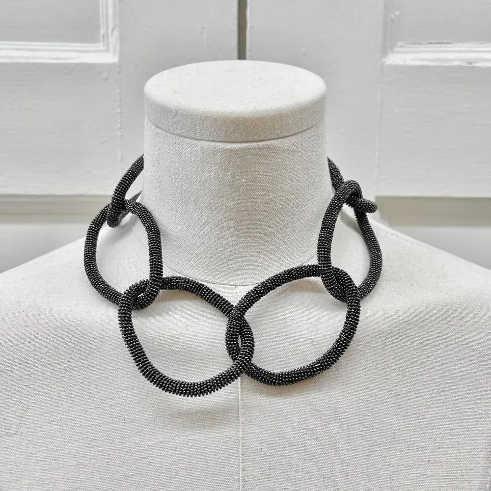 Brunello Cucinelli Monili beaded chain link necklace