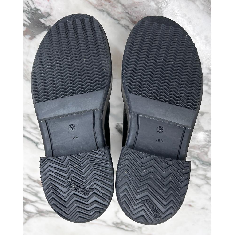 The Row Zipped Boot I in black leather ~ Size 8.5