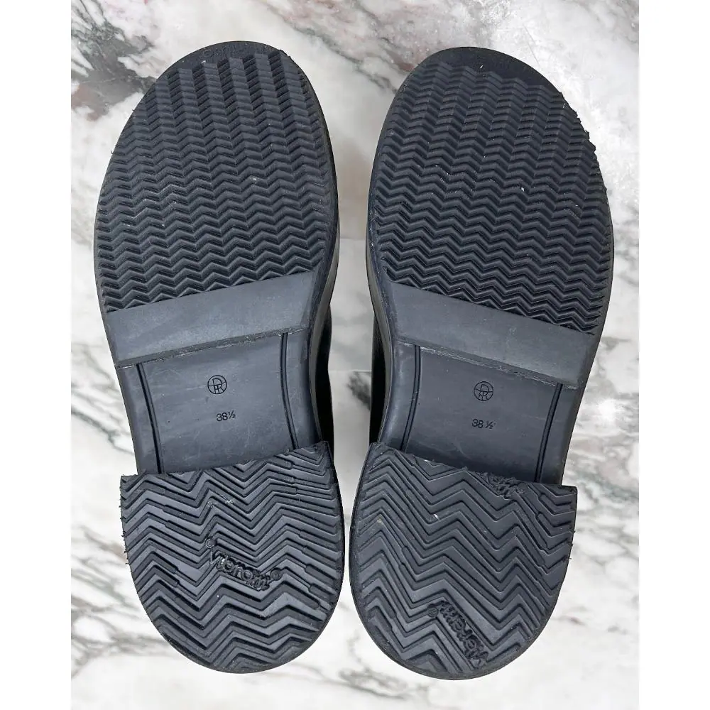 The Row Zipped Boot I in black leather ~ Size 8.5