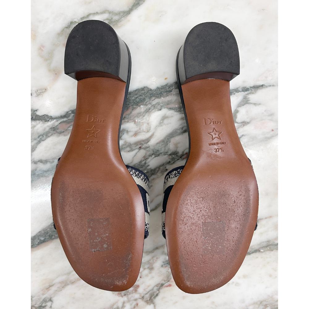 Dior Dway heeled slides ~ Size 7.5
