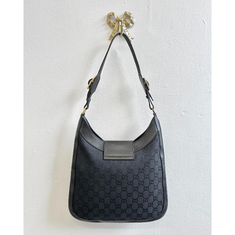 Gucci black canvas Jackie bag
