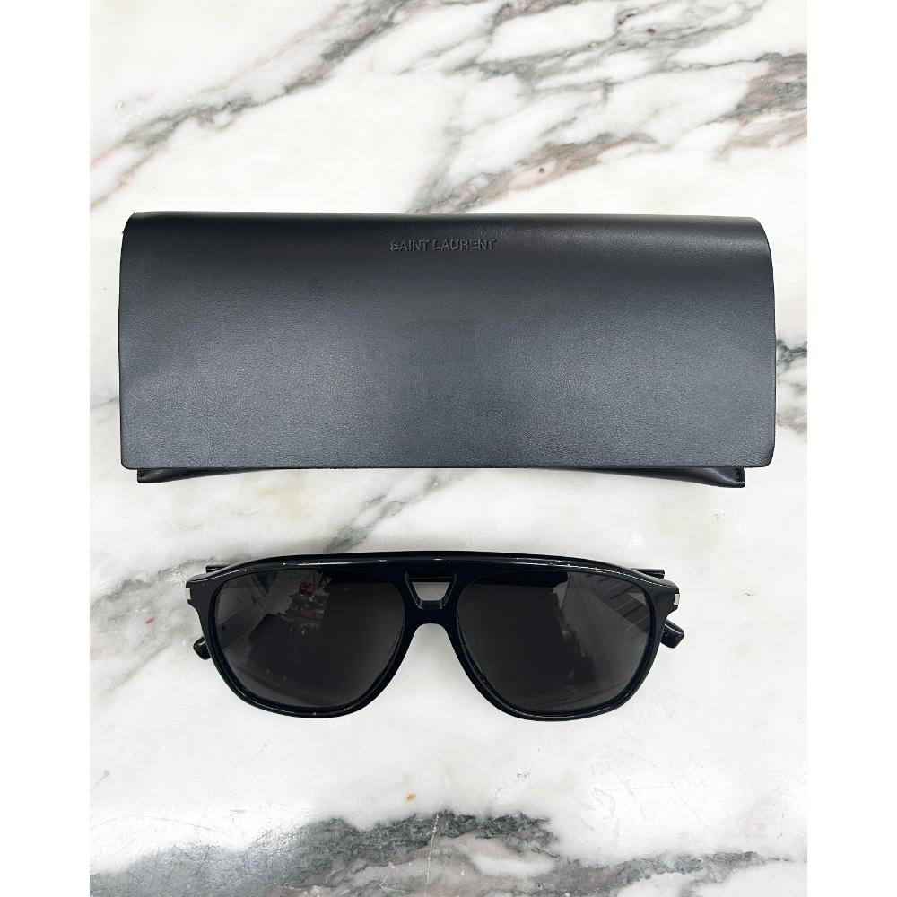 Saint Laurent SL596 Dune Aviator sunglasses in black