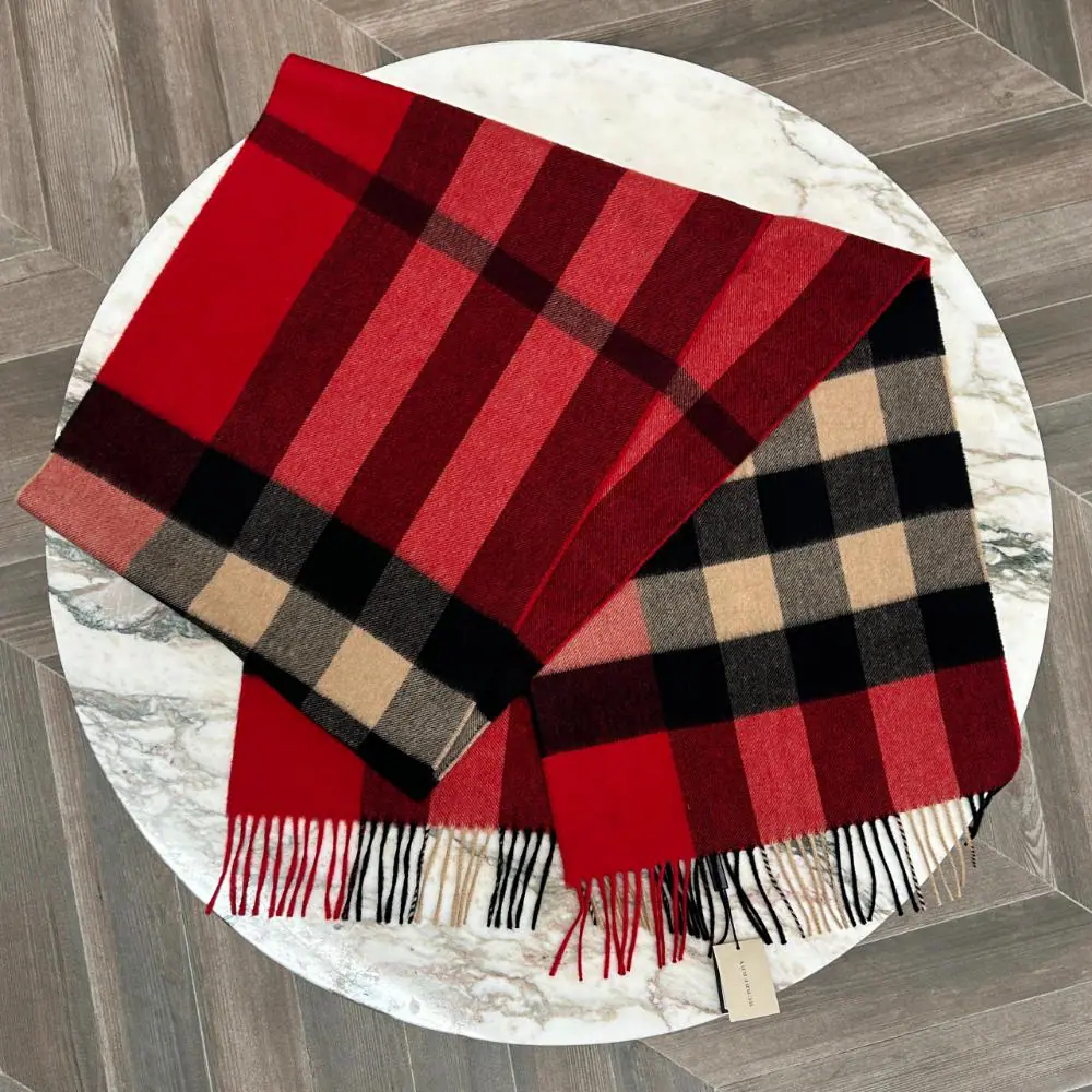Burberry Mega Check cashmere scarf