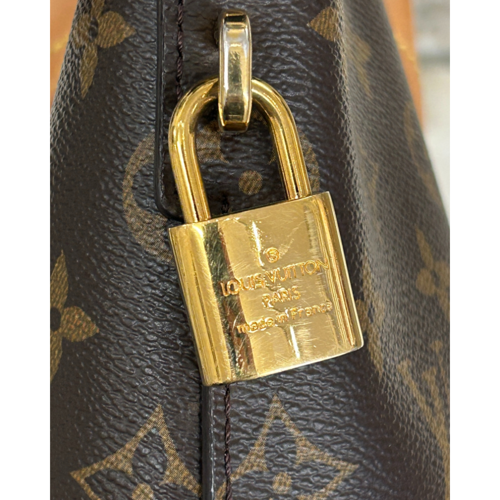 Louis Vuitton 2012 Monogram Canvas Lockit MM top handle bag