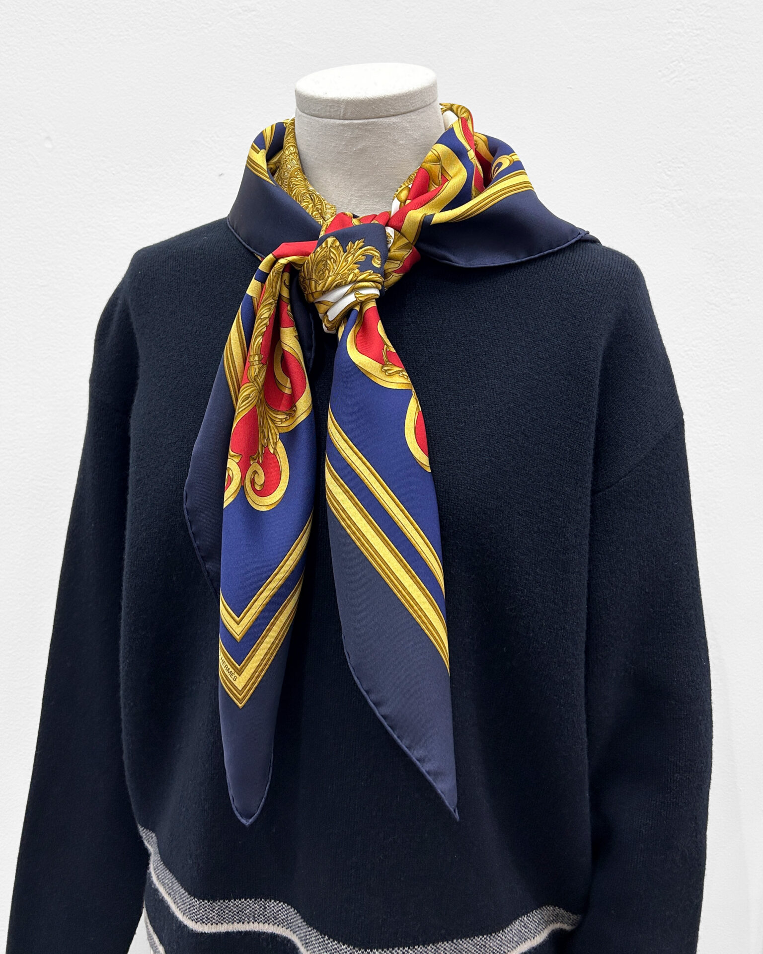 Hermès Les Tuileries silk scarf