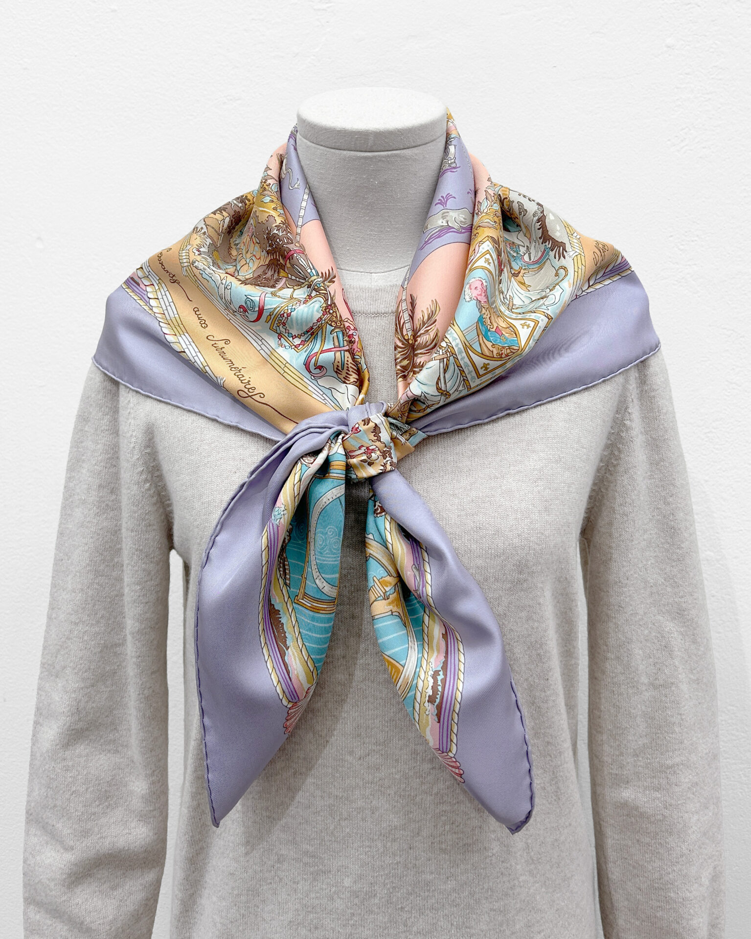 Hermès Per Astra Ad Astra silk scarf