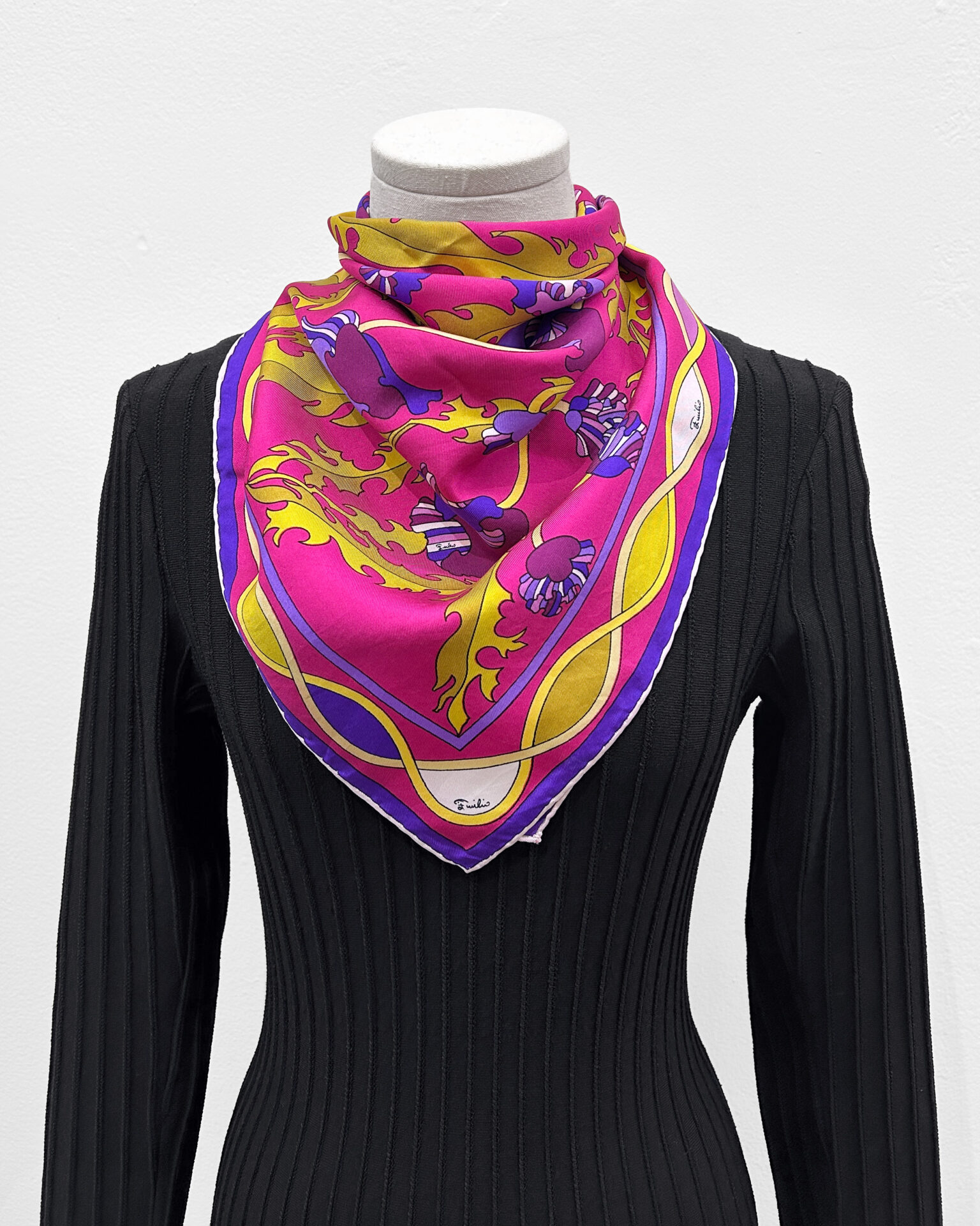 Pucci psychedelic flower print scarf