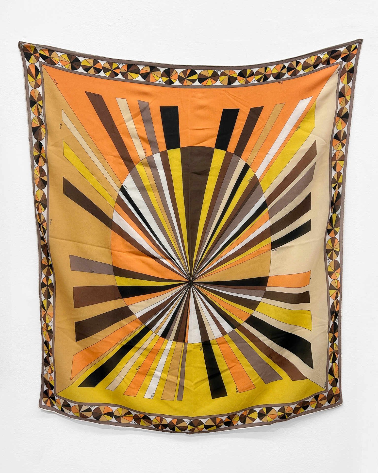 Pucci geometric print silk chiffon scarf