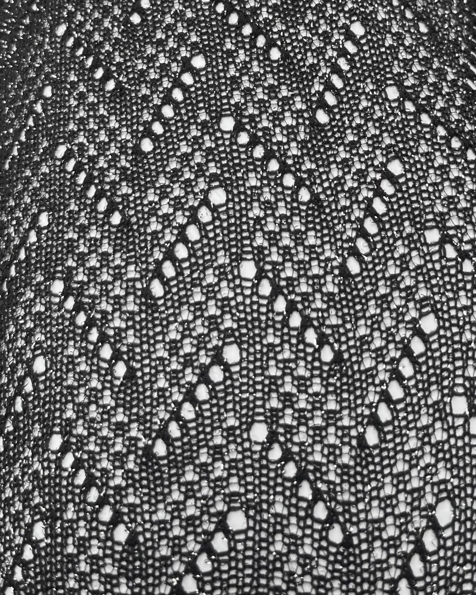 Chanel black & silver sparkle tights