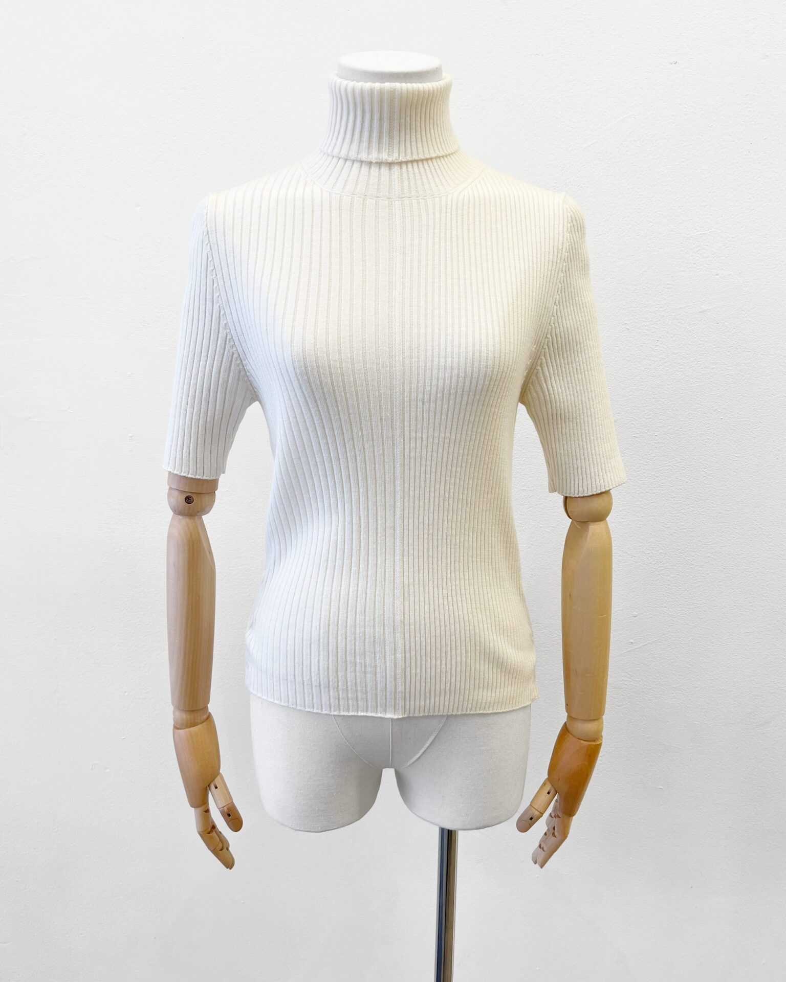 Thom Browne ivory camel hair turtleneck sweater