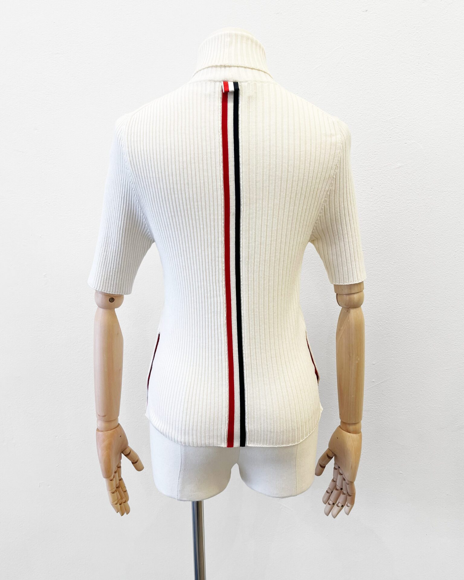 Thom Browne ivory camel hair turtleneck sweater