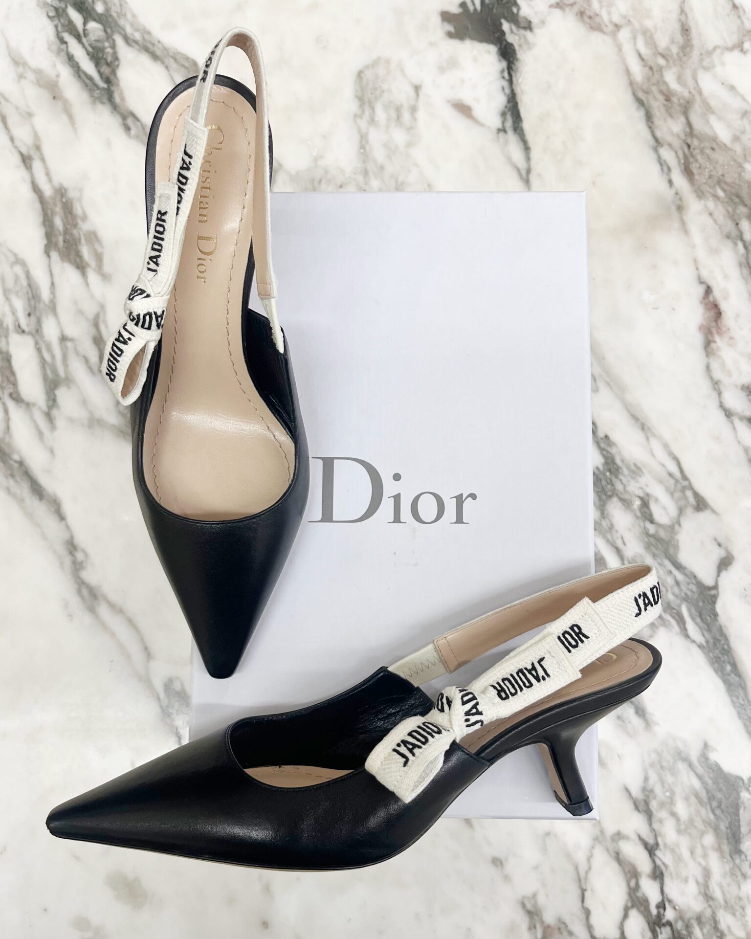 Dior J'Adior slingback pumps in black