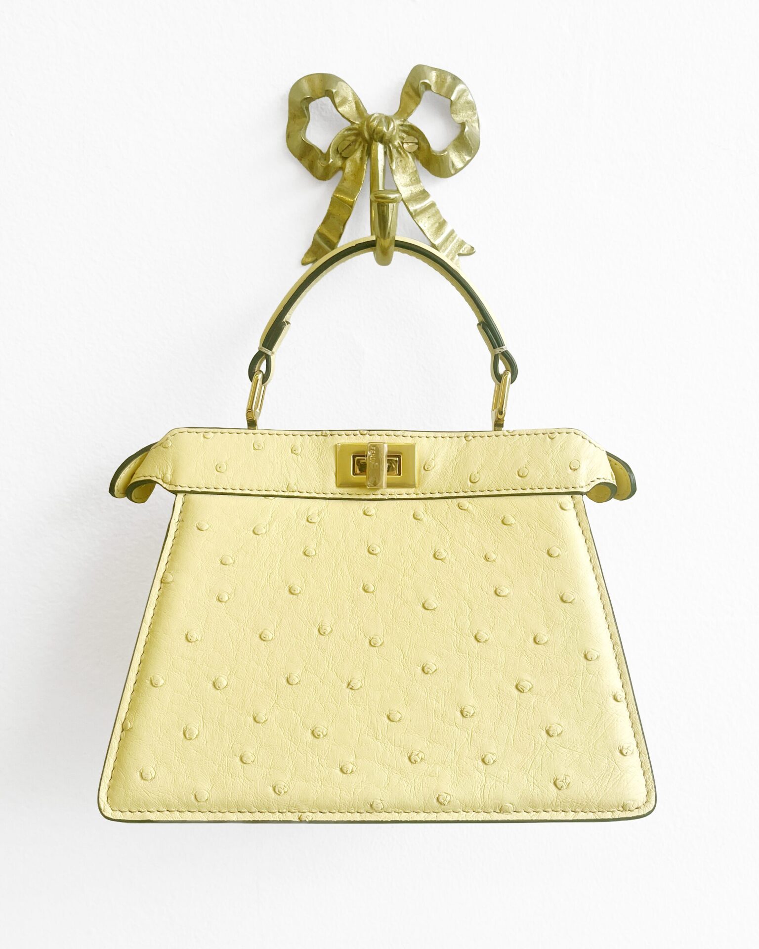 Fendi Peekaboo ISeeU petite ostritch bag