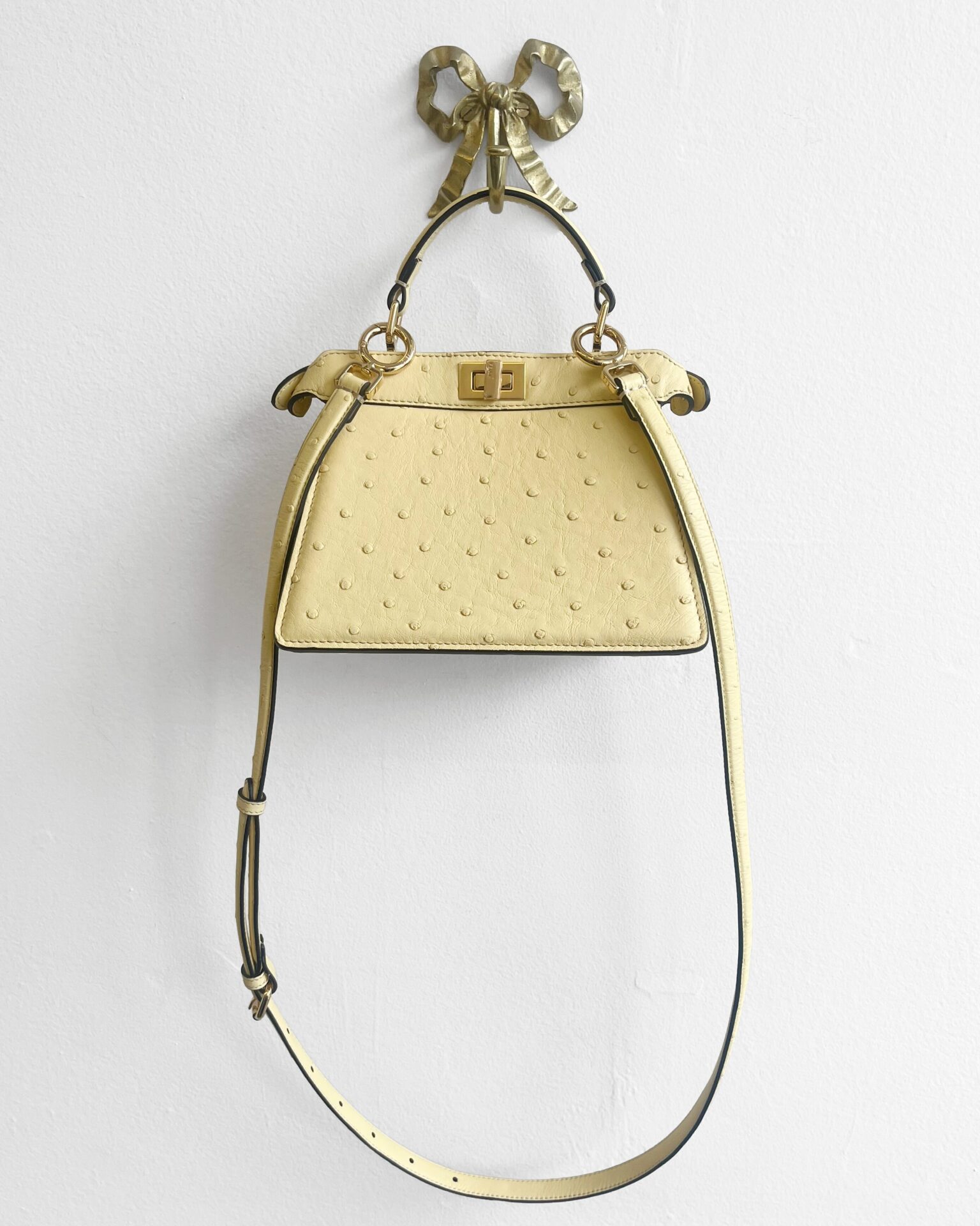 Fendi Peekaboo ISeeU petite ostritch bag