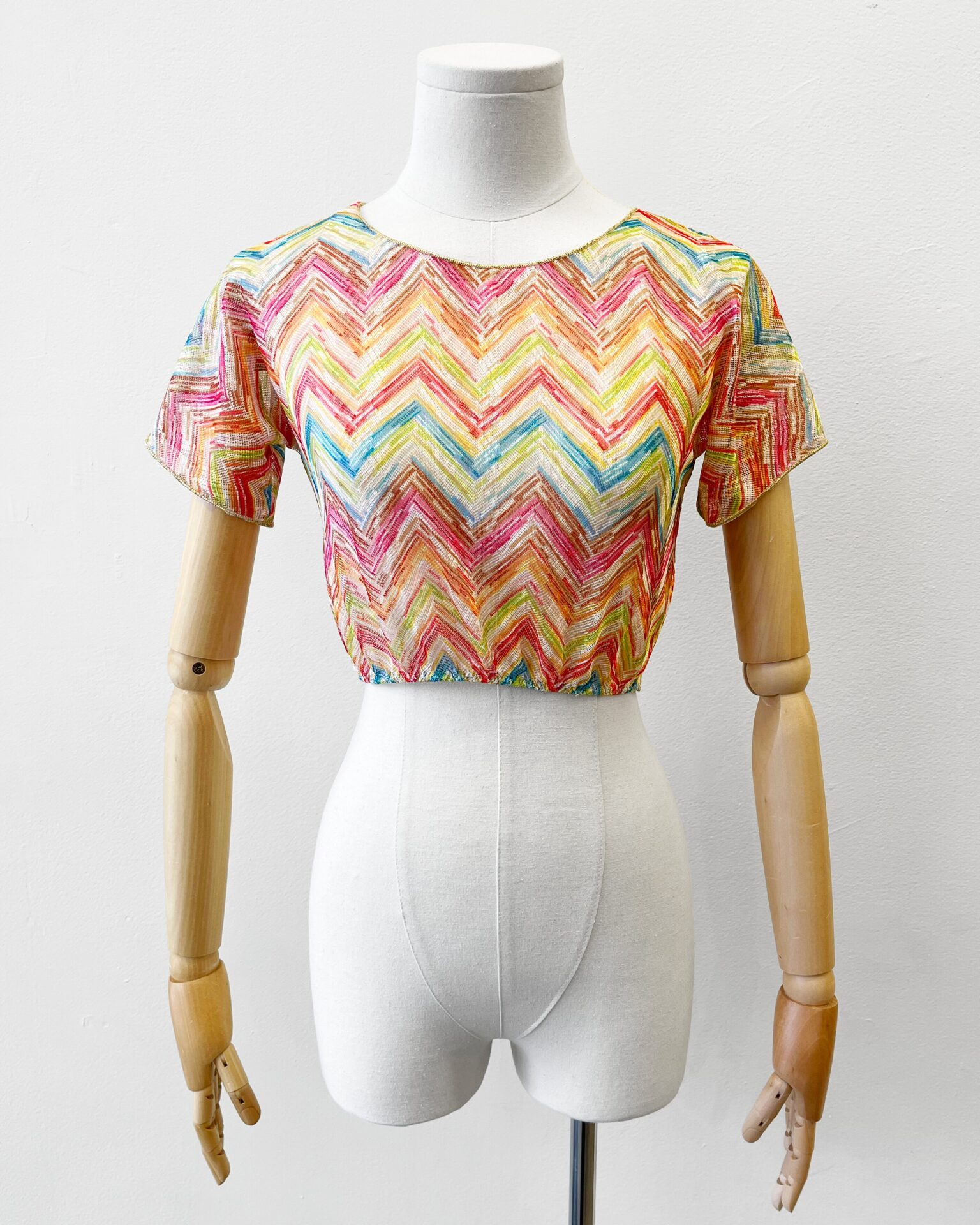 Missoni Mare striped chevron cropped t-shirt