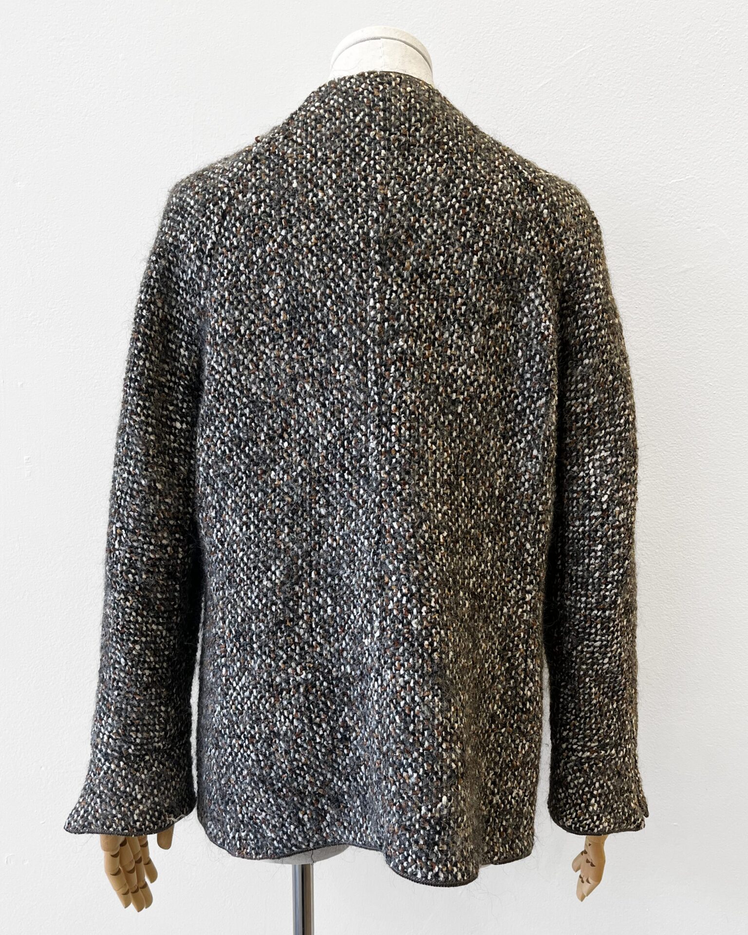 Chanel 1992 mohair & tweed double breasted coat