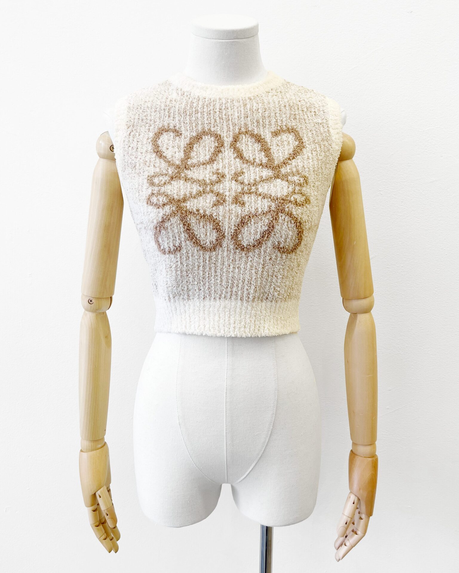 Loewe anagram fuzzy knit vest