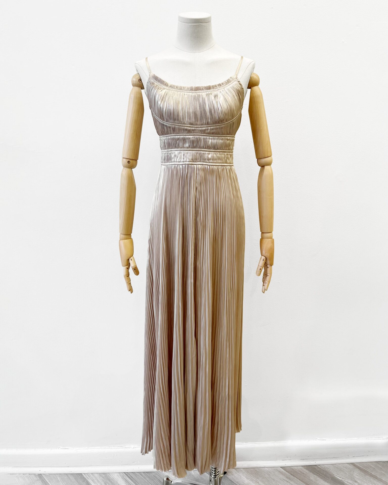 Ulla Johnson The Reine Maxi faded gold pleated gown