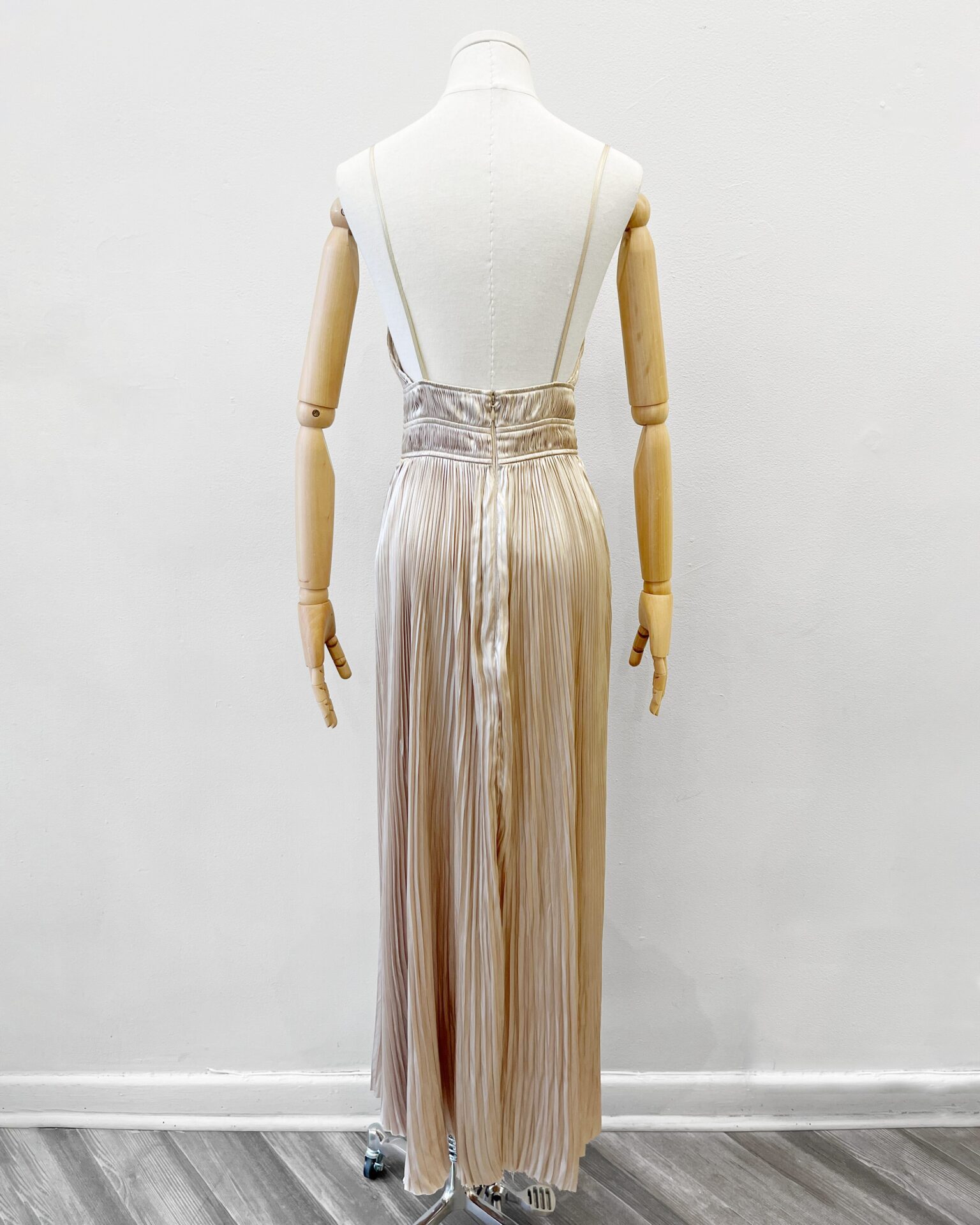 Ulla Johnson The Reine Maxi faded gold pleated gown