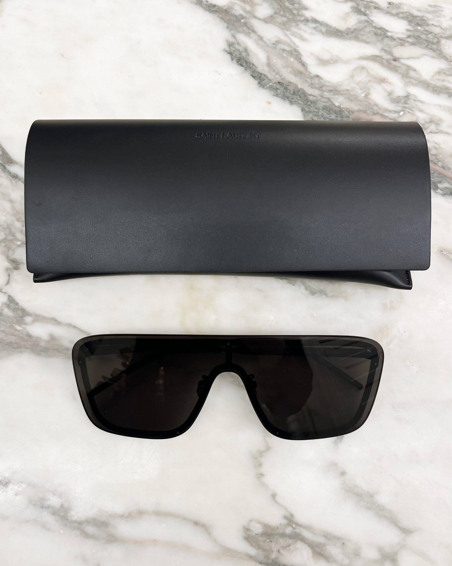 Saint Laurent SL364 mask sunglasses in black